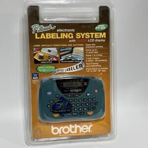 Brother P-touch PT-65 Electronic Labeling System Large LCD Display 2000 NEW